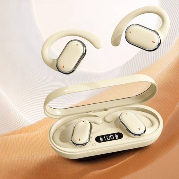 X97 Headphones Wireless Earphone TWS Painless Wear No Pain LED Display Open-Ear BT 5.3 Earbuds (Random Color)